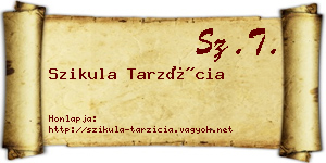 Szikula Tarzícia névjegykártya